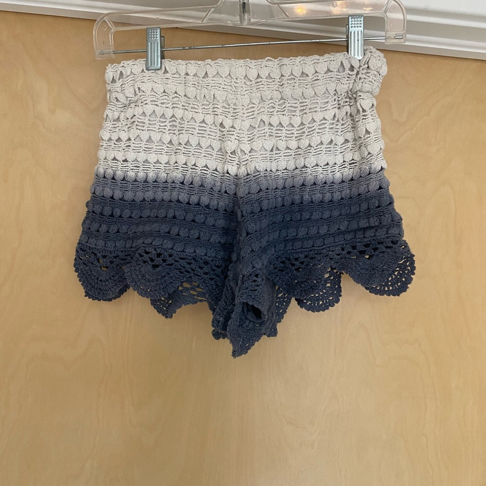 Zara ombré crochet shorts Sz Small - Picture 7 of 7